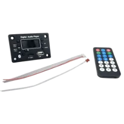 پخش کننده بلوتوثی 12V پنلی MP3 پشتیبانی از MicroSD و USB با ریموت کنترل مدل G016B