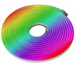 ریسه نئون فلکسی RGB درجه یک IC دار برنامه پذیر